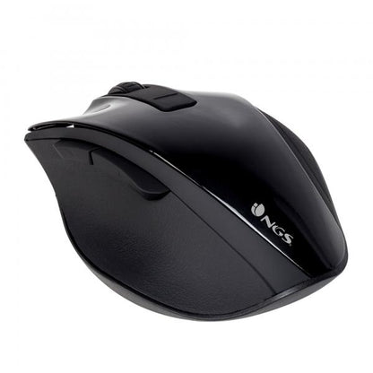 NGS MOUSE WIRELESS OTTICO 5 TASTI CON RICEVITORE NANO USB 800/1200/1600 dpi [BOWBLACK]