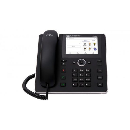 Audiocodes Teams C450HD IP-Phone PoE GbE with integrated BT and WiFi and an external power supply black - Promo fino ad esaurimento scorte TEAMS-C450HDPS-BW [TEAMS-C450HDPS-BW]