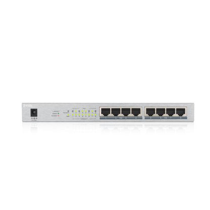 ZYXEL SWITCH MANAGED 8 PORTE GIGABIT (8 PORTE PoE, FINO A 60W), CHASSIS METALLO, DESKTOP [GS1008HP-EU0101F]