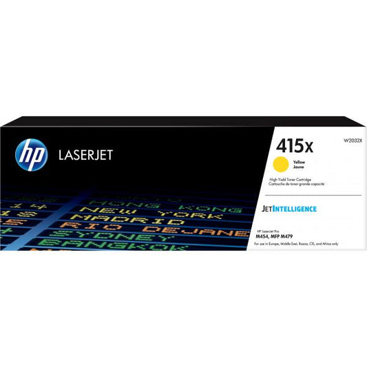 HP Cartuccia toner giallo originale LaserJet 415X ad alta capacità [W2032X]