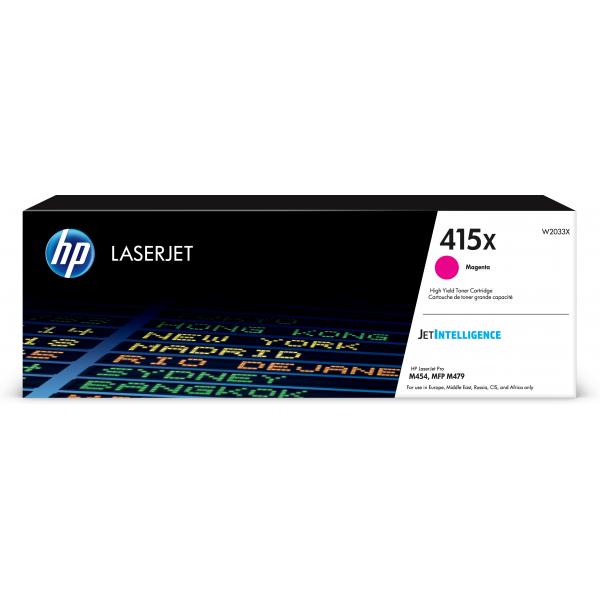 HP Cartuccia toner magenta originale LaserJet 415X ad alta capacità [W2033X]