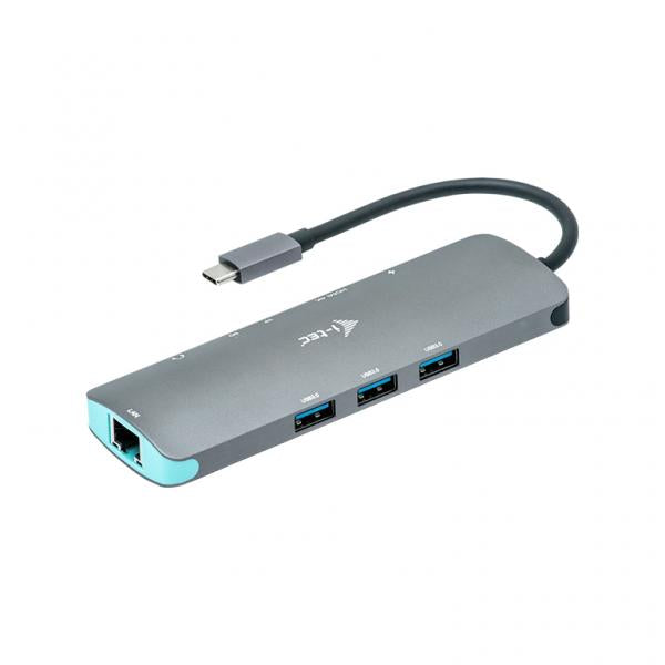 I-TEC NANO DOCKING STATION IN METALLO USB-C, 4K HDMI LAN + POWER DELIVERY 100W [C31NANODOCKLANPD]