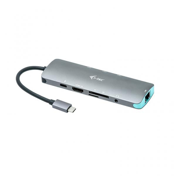 i-tec Metal USB-C Nano Docking Station di metallo con 4K HDMI LAN + Power Delivery 100 W [C31NANODOCKLANPD]