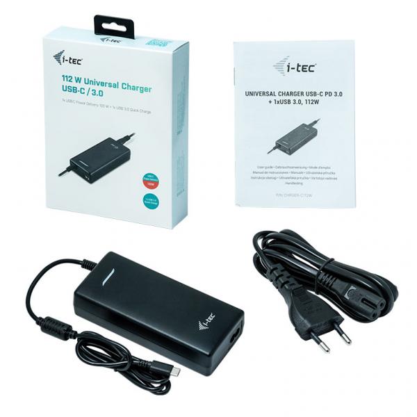 i-tec CHARGER-C112W Mobile Device Charger Black Internal [CHARGER-C112W]