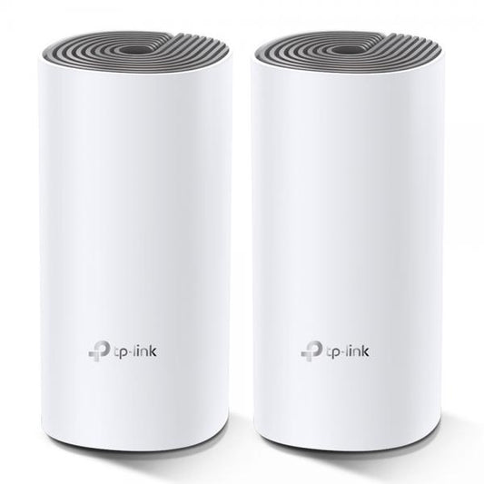 TP-Link Deco E4 (2-pack) Dual-band (2.4 GHz/5 GHz) Wi-Fi 5 (802.11ac) Bianco, Grigio Interno [DECOE4(2-PACK)]