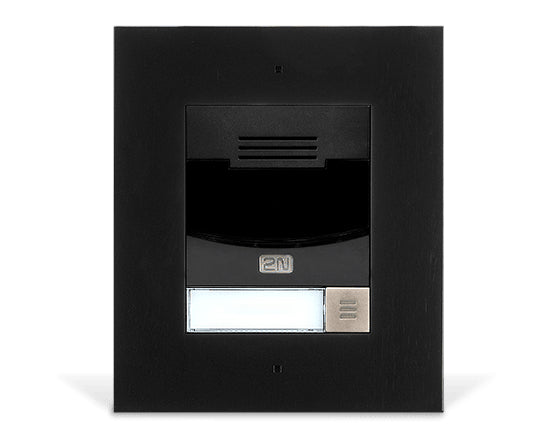 2N IP Solo with camera - black, flush mount (includes flush mount frame, must be together with 9155017) 9155301CBF [9155301CBF]