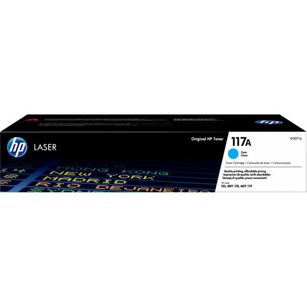 HP Cartuccia toner ciano per stampante laser originale 117A [W2071A]