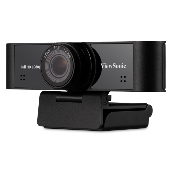 Viewsonic 1080p ultra-wide USB camera with built-in microphones compatible with Windows and Mac,compatible for IFP5550 / IFP6550 / IFP7550 / IFP6560 / IFP7560 / CDE7061T. webcam 1920 x 1080 Pixel Nero [VB-CAM-001]