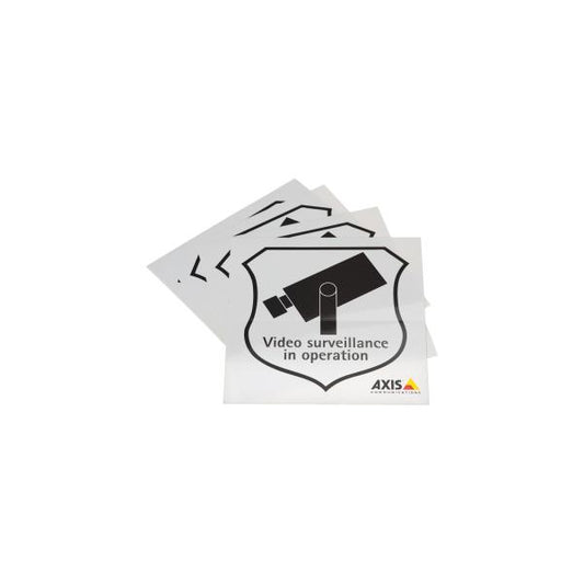 AXIS E645SURVEILLANCE STICKER ENG 10PCS 5502-811 [5502-811]