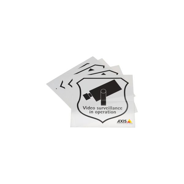 AXIS E645SURVEILLANCE STICKER ENG 10PCS - PROMO FINO AD ESAURIMENTO SCORTE 5502-811 [5502-811]