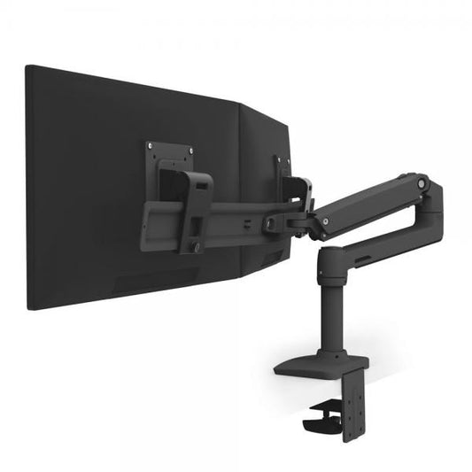 Ergotron LX Series Monitor mount Arm - Black - Dual Display - max 25 inch [45-489-224]