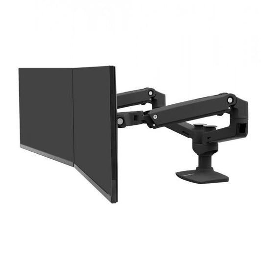 Ergotron LX Dual Side-by-Side Arm (Matte Black) - 23 to 27 inch [45-245-224]