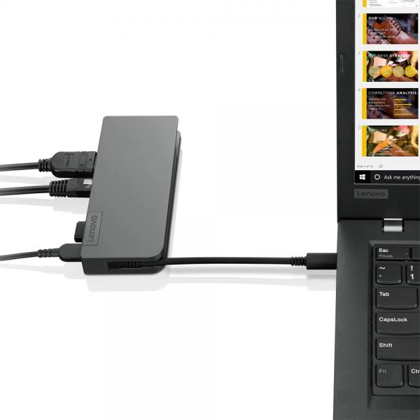 Hub de viaje USB-C con alimentación Lenovo [4X90S92381] 