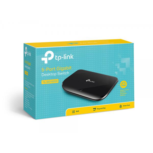 CONMUTADOR GIGABIT DE 5 PUERTOS TP-LINK [TL-SG1005D]