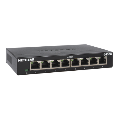 NETGEAR GS308-300PES Switch de Red No Administrado L2 Gigabit Ethernet (10/100/1000) Negro [GS308-300PES] 