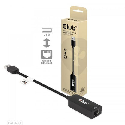 CLUB3D ADATTATORE USB 3.2 Gen1 Type A to RJ45 2.5Gbps [CAC-1420]