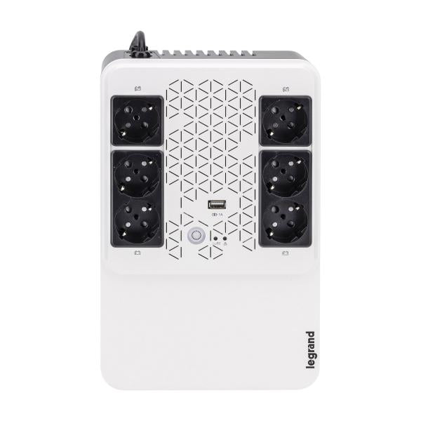 Legrand Keor ASI MULTIPLUG 600 GR gruppo di continuità (UPS) A linea interattiva 0,6 kVA 360 W 6 presa(e) AC [LG-310081]