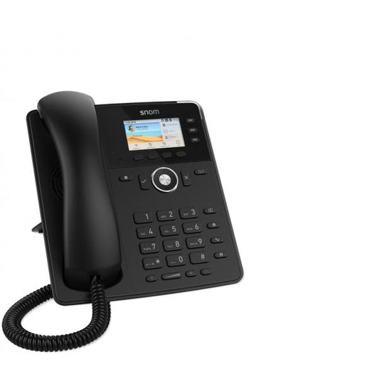 Snom D717 IP Desk Phone Black: 6 SIP accounts, 2 PoE Gigabit ports, 3 BLF keys (PSU not included) 00004397 [00004397]