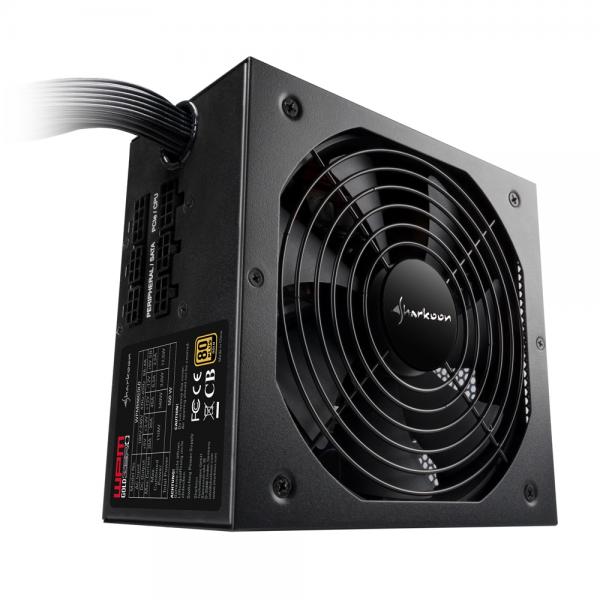 Sharkoon WPM Gold ZERO computer power supply 550 W 24-pin ATX ATX Black [WPMGOLDZERO550W]