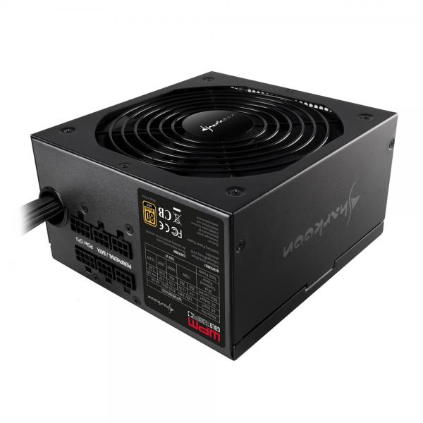 Sharkoon WPM Gold ZERO computer power supply 650 W 24-pin ATX ATX Black [WPMGOLDZERO650W]