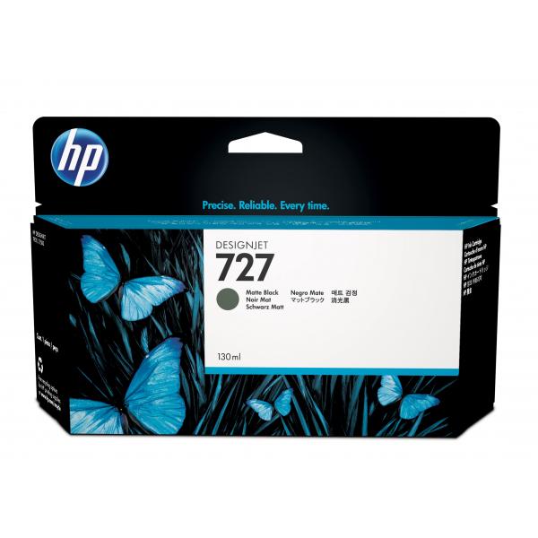 HP Cartuccia inchiostro nero opaco DesignJet 727, 130 ml [B3P22A]