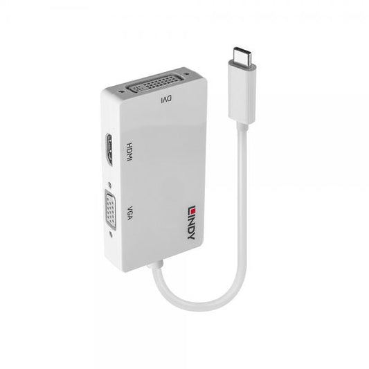 LINDY CONVERTER USB 3.1 TIPO C A HDMI / DVI / VGA [43273]