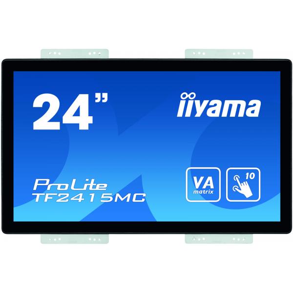 iiyama ProLite TF2415MC-B2 Monitor PC 60,5 cm (23.8") 1920 x 1080 Pixel Full HD VA Touch screen Multi utente Nero [TF2415MC-B2]