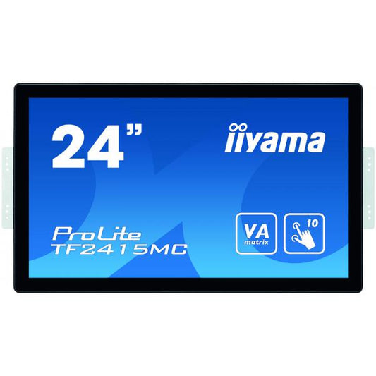 iiyama ProLite TF2415MC-B2 Monitor PC 60,5 cm (23.8") 1920 x 1080 Pixel Full HD VA Touch screen Multi utente Nero [TF2415MC-B2]