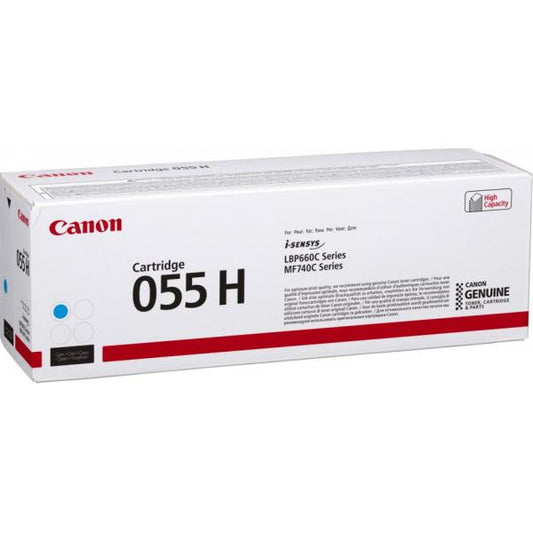 Canon 055H cartuccia toner 1 pz Originale Ciano [3019C002]