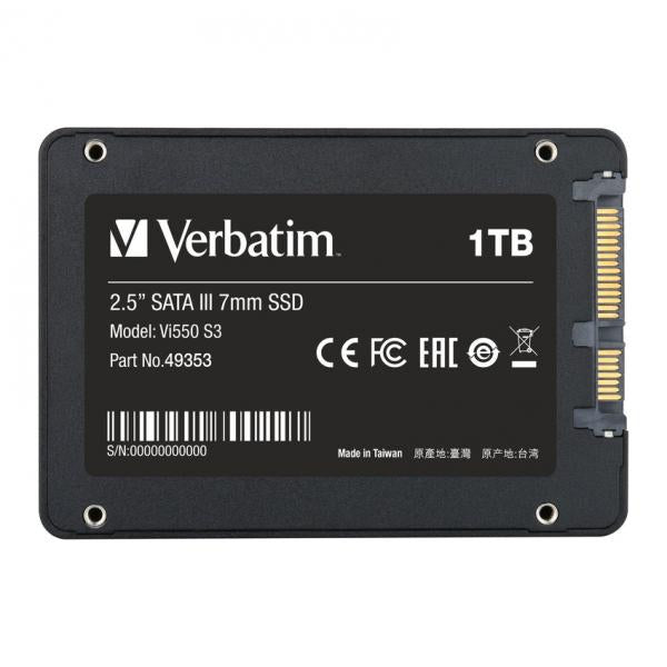 VERBATIM SSD INTERNO VI550 1TB 2,5 SATA 6GB/S R/W 520/400 [49353]