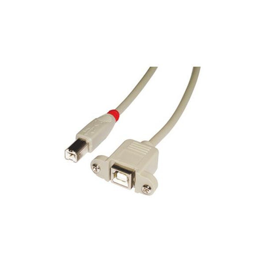 Lindy 31801 USB cable 1 m USB 2.0 USB B Gray [LINDY31801] 