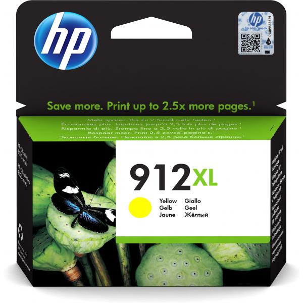 CARRO DE TINTA AMARILLA HP NO. 912XL PARA OFFICEJET 8012, 8013, 8014, 8015, 8022, 8024, 8025, 8035 TS [3YL83AE]