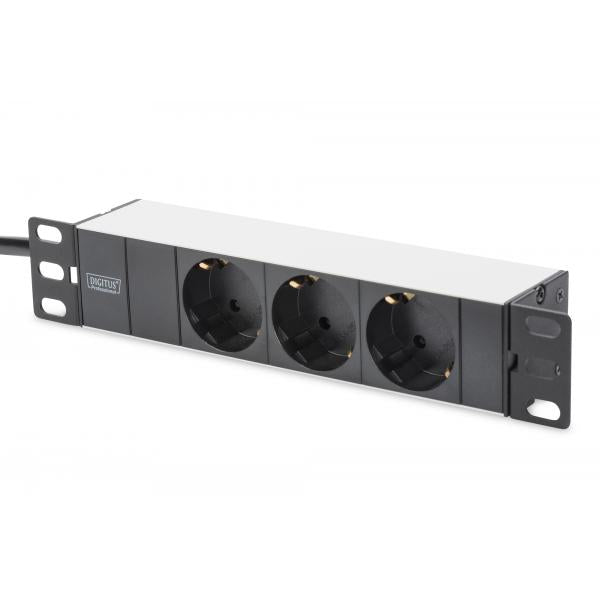 Paquete de red Digitus de 10 pulgadas - incluye gabinete de 9U - estante gris - PDU - conmutador de 8 puertos - panel de conexiones CAT 6 [DN-10-SET-2]