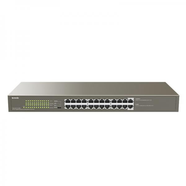 TENDA SWITCH 24-PORT GIGABIT ETHERNET SWITCH WITH 24-PORT POE [TEG1124P-24-250W]