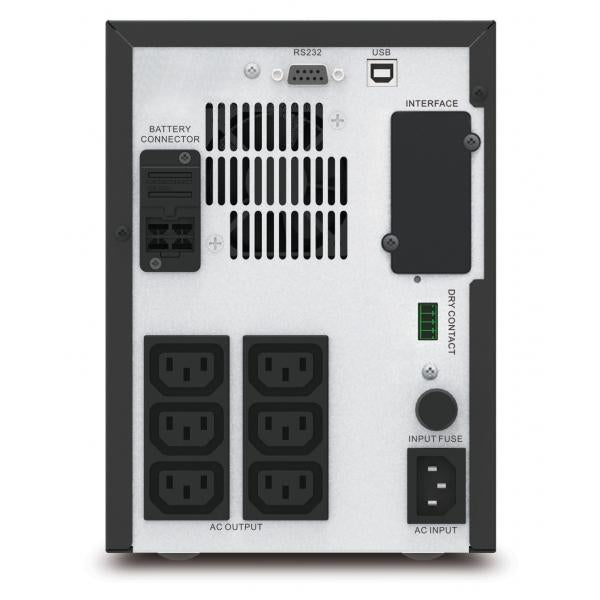 APC EASY UPS LINE-INTERACTIVE 750 VA/525 W, 4 ORA RECHARGE, 230 V AC INGRESSO, 230 V AC USCITA, 6xIE A 6xIEC [SMV750CAI]