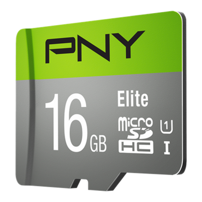 PNY Elite microSDHC 16GB UHS-I Classe 10 [P-SDU16GU185GW-GE]