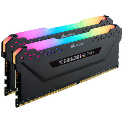 CORSAIR RAM VENGEANCE RGB PRO 16GB 2X8GB DDR4 3600 PC4-28800 C18 1.35V [CMW16GX4M2D3600C18]