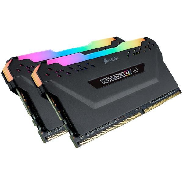 CORSAIR RAM VENGEANCE RGB PRO 16GB 2X8GB DDR4 3600 PC4-28800 C18 1.35V [CMW16GX4M2D3600C18]