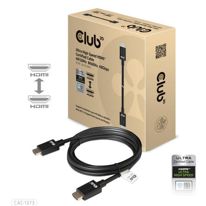 CLUB3D HDMI 2.1 MALE TO HDMI 2.1 MALE ULTRA HIGH SPEED 10K 120HZ 3M/ 9.84FT [CAC-1373]