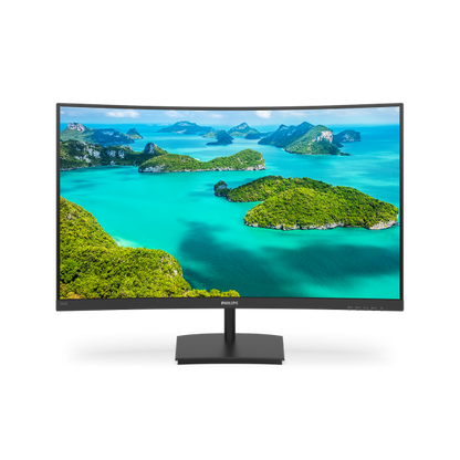 Philips E Line 241E1SCA/00 PC Monitor 59.9 cm (23.6") 1920 x 1080 pixels Full HD LCD Black [241E1SCA/00]