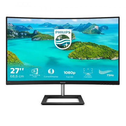 PHILIPS MONITOR CURVO 27 LED VA 16:9 FHD 4MS 250CDM, VGA/DP/HDMI, MULTIMEDIALE 1920X1080 4MS 250CD/M [272E1CA]