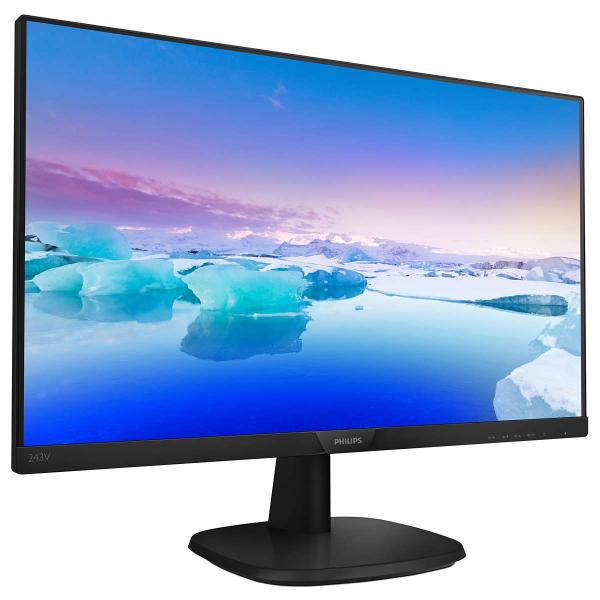 PHILIPS MONITOR 23,8, LED IPS FHD 5MS 250 CDM, VGA/DVI/HDMI, MULTIMEDIALE [243V7QDAB]