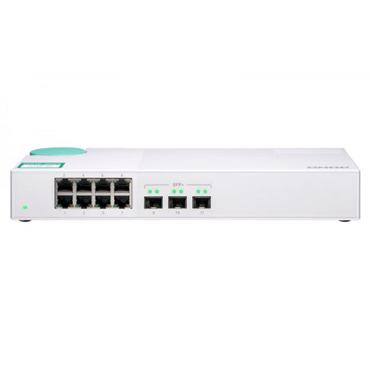 -QNAP SWITCH QSW-308S, unmanaged, Eight 1GbE NBASE-T ports, Three 10GbE SFP+ PROMO FINO AD ESAURIMENTO SCORTE QSW-308S [QSW-308S]