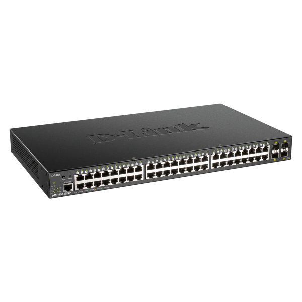 D-LINK SWITCH 48 PORTE GIGABIT POE SMART MANAGED [DGS-1250-52XMP]