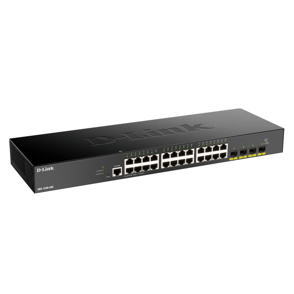 D-Link DGS-1250-28X switch di rete Gestito L3 Gigabit Ethernet (10/100/1000) Nero [DGS-1250-28X]