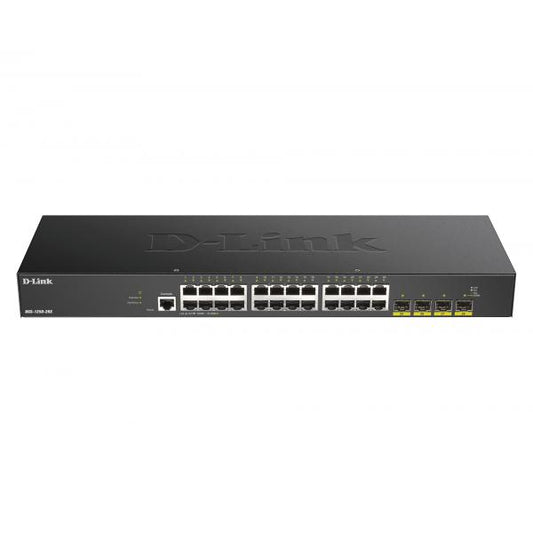 D-Link DGS-1250-28X switch di rete Gestito L3 Gigabit Ethernet (10/100/1000) Nero [DGS-1250-28X]