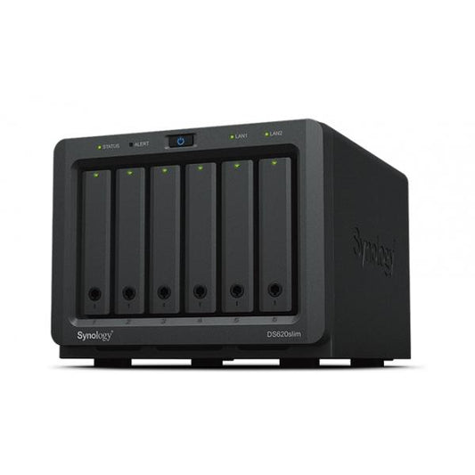 Synology DiskStation DS620SLIM server NAS e di archiviazione Desktop Collegamento ethernet LAN Nero J3355 [DS620SLIM]