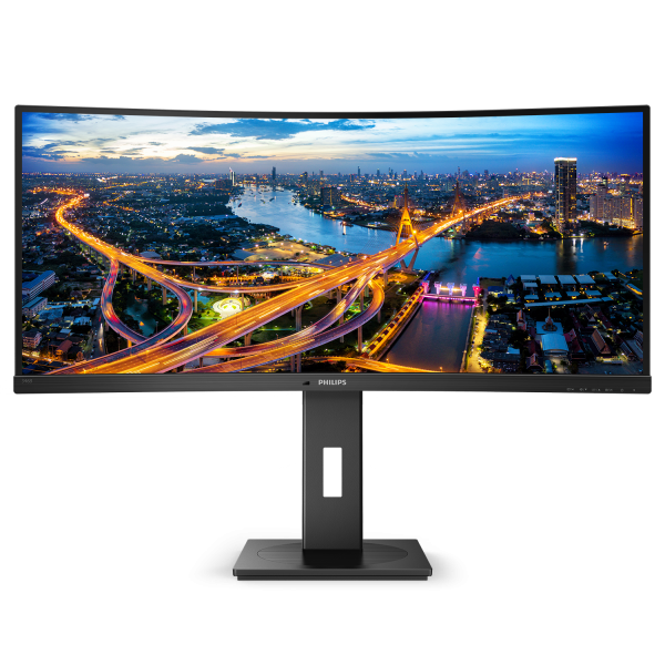 Philips B-Line - 34 inch - Curved - UltraWide Quad HD VA LED Monitor - 3440x1440 - USB-C Dock - HAS / RJ45 [346B1C/00]