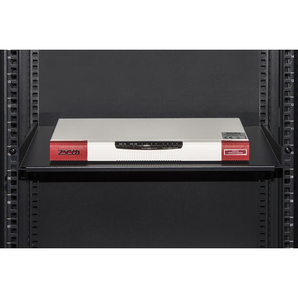 LINK RIPIANO PER ARMADIO 19" 1 UNITA PROFONDITA 250 MM. (UNIVERSALE) COLORE NERO [LKRIP250N]