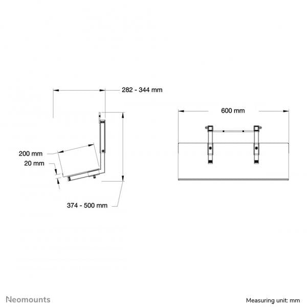 Soporte para mueble para TV de plasma Neomounts [PLASMA-M2250KEYB]